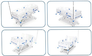 Lit électrique à 4 moteurs 5 articulations